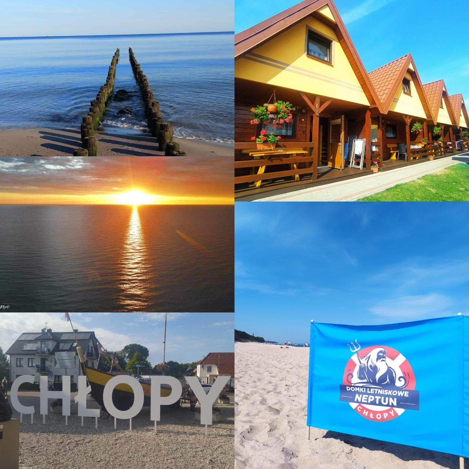 Domki Letniskowe Neptun Chłopy 外观 照片